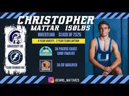 Christopher Mattar Wrestling Class of 2025. Highlight Reel