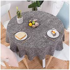 The options are endless with. Nordic Style Tablecloth Round Tablecloths For Circular Table Cover Dust Proof Cotton Linen Table Cover For Buffet Table Parties Holiday Dinner Buy Online In Bermuda At Bermuda Desertcart Com Productid 113681065