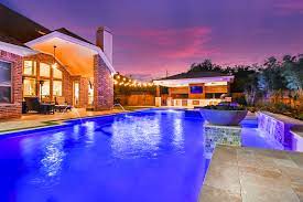 Pin By Sunset Pools Inc On Modern Complete Outdoor Living Space Luxury Pool Pool Builders Building A Pool