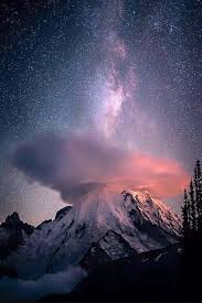 Night Stars Mountain Clouds Beautiful Landscapes Nature Photography Milky Way