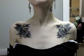 Placement But Smaller Maybe Half The Size Or 2 3 Collar Bone Tattoo Chest Tattoos For Women Collar Tattoo