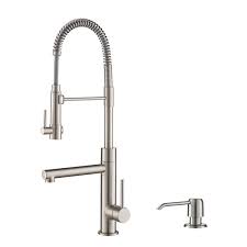 Single handle kitchen sink faucet. Contemporary Spring Single Handle Kitchen Sink Faucet Silver Kitchen Faucet Commercial Solid Brass Cetroesk Kitchen Faucets With Pull Down Sprayer Kitchen Bath Fixtures Tools Home Improvement Fcteutonia05 De
