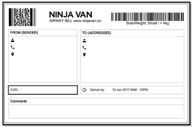 Supports 632 postal & couriers company. Ninja Van Waybill Ninja Van Ph