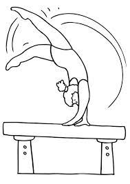 Gymnastics Coloring Pages For Girls Printable Novocom Top