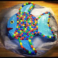 Each layer is filled with strawberry jam, and then the your little ones will adore this clever birthday cake shaped and decorated like a fish with buttercream and candy. Fish Cake Birthday Cool Birthday Cakes Fish Cake