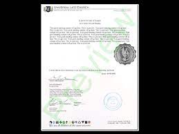Letter Of Good Standing - Get Ordained