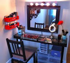 You can always do it on the bathroom counter, but a vanity will give that final, luxurious feel that will make you feel like a vintage starlet. Make Your Own Makeup Vanity Table Saubhaya Makeup