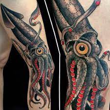 100 Squid Tattoo Designs For Men - Manly Tentacled Skin Art | Squid tattoo,  Tattoo designs men, Skin art