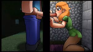 饥渴的《我的世界》模仿成人动漫游戏第36集 爬行女孩在我中出她时达到巨大的颤抖高潮