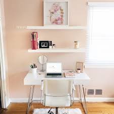 How To Buy The Best Home Office Furniture Home Office Ideas White Desks White Desk Office Feminine Office Decor