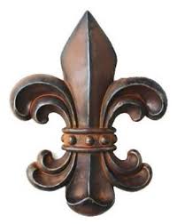 Fleur De Lis Wall Plaque Rust Finish Metal 8 Inch Fleur De Lis Ornaments Design Wall Plaques