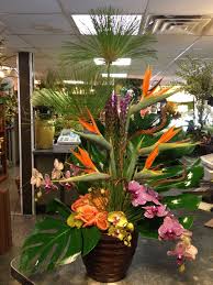 Large Tropical Floral Design Tropical Floral Arrangements Modern Floral Arrangements Funeral Flower Arrangements
