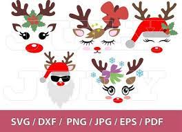 70 Off Christmas Reindeer Face Svg Deer Head Svg Deer Etsy Reindeer Face Christmas Reindeer Christmas Svg Files