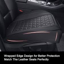 Black Panther Luxury Pu Leather Car Seat Cover Protector For Front Seat Bottom Compatible With 90 Vehicles Leather Car Seats Leather Car Seat Covers Car Seats