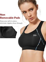 Yvette High Impact Racerback Sports Bra for Large Jamaica