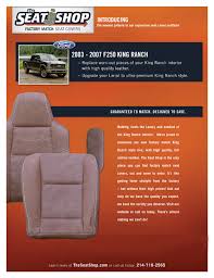 Used 2015 ford for sale pensacola fl. New King Ranch Style Covers From The Seat Shop The Seat Shop