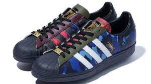 Adidas superstar new york i love ny white/blue sneakers men's us 11 /45 1/3 raretop rated seller. Bape X Adidas Superstar 80s Release Date Spring Summer 21 Collection Sole Collector