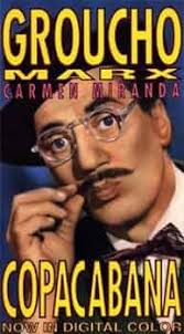 Amazon.com: Copacabana [VHS] : Groucho Marx, Carmen Miranda, Steve Cochran,  Andy Russell, Gloria Jean, Abel Green, Louis Sobol, Earl Wilson, The De  Castro Sisters, Raul Reyes, Eva Reyes, Ralph Sanford, Alfred E.