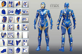 Pepper S Rescue Mark 49 Wearable Suit Pepakura Pattern Diy Etsy Wearable Suits Iron Man