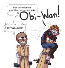Https Silvereddaye Tumblr Com Post 175939545877 Another Draw The Squad Clone Wars Style Obikin Star Wars Humor Star Wars Jokes Funny Star Wars Memes