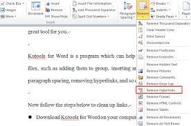Changing the paste settings to remove hyperlink. Easiest Ways To Delete Hyperlinks In Word