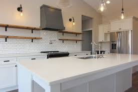 Snowflake Painted Birch Cabinets With A Quartz Cashmere Carrara Counter Top Home Kitchens Kitchen Redo Nancy Kitchen