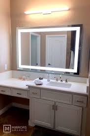 Front Lighted Led Bathroom Vanity Mirror 60 Wide X 40 Tall Rectangular Wall Mounted Bathroom Vanity Mirror Bathroom Mirror Lights Bathroom Decor