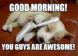 Meme Creator Funny Good Morning You Guys Are Awesome Meme Generator At Memecreator Org