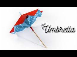 How To Make A Paper Umbrella That Opens And Closes Diy Paper Umbrella Youtube Paper Umbrellas Diy Paper Umbrella