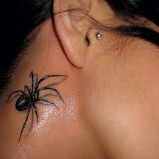 The black widow tattoo is also known as the spider tattoo. Little Spider Tattoo In Neck Black Widow Tattoo Spider Tattoo Black Widow Spider Tattoo