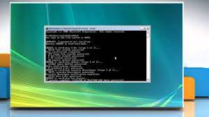 How To Run A Disk Check In Windows Vista Using The Command Prompt - Youtube