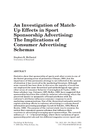 Lg logo 1995 effects sponsored by preview 2 effects. Pdf An Investigation Of Match Up Effects In Sport Sponsorship Advertising The Implications Of Consumer Advertising Schemas