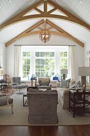 This idea is also a useful way of adding height in one and half storey homes. Half Vaulted Ceiling With Exposed Beams Novocom Top