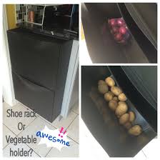 Rangement A Chaussures Trones D Ikea Pour Conserver Ses Fruits Et Legumes A Installer Sur Le Balcon Amenagement Cuisine Trones Ikea Astuce Rangement