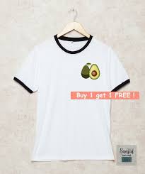 avocado shirts pocket ringer t shirt unisex t shirt white tshirt size s m l xl 2xl 3xl three color ring