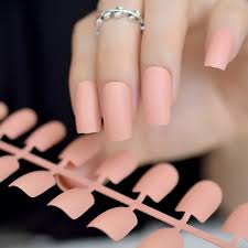 Image uploaded by fashion and beauty. Dark Peach Pink Color Acrylic Nails Diy Medium Flat Frosted Artficial Nail Art Finger Decoration Salon Tips Manicure Tool 251m False Nails Aliexpress