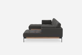 This couch is so small, i placed a cushion from our old couch on it. Ethan C Shape Sectional Sofa Stone Grey Castlery Australia