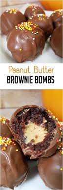 Peanut Butter Brownie Bombs Cookie Recipes Desserts Brownie Recipes