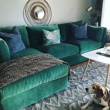 Our Mor Sectional Looks Right At Home With Fashionfactorial Living Room Decor Apartment Green Sofa Living Room Designs
