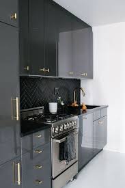 Be Sure To Choose Our Rauvisio Brilliant For Superior Uv Resistance In Your High Gloss Cabine Kitchen Design Small Contemporary Kitchen Black Kitchen Cabinets