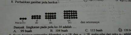 Selisih antara banyak persegi yang diarsir dengan yang tidak diarsir pada pola ke delapan adalah …. Banyak Lingkaran Pada Pola Ke 10 Brainly Co Id