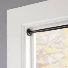 Eclipse 28 In 60 In Adjustable 5 8 In Room Darkening Tension Rod In Black Ec43000rem The Home Depot Tension Rod Curtains Window Curtain Rods Curtain Rods