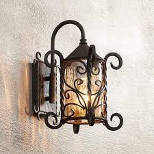 If you cannot connect your wall sconce to electric, we also carry wall sconce candle holder, wall mount candle sconce and wall sconce lamps. Casa Seville 13 1 4 High Iron Scroll Outdoor Wall Light 72058 Lamps Plus