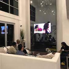 The armchairs, in a christopher hyland fabric, and side chairs, in a clarence house velvet, are antiques. Real Housewives Of Atlanta Star Kenya Moore S House Kenya Moore Moore House Kenya Moore House