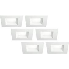 Before i say anything let me be very clear. Tesler 6 White Square Retrofit 15 Watt Led Recessed Lights 6 Pack Target