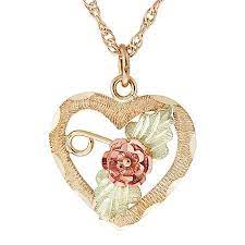 Black Hills Gold Womens 10k Tri Color Gold Heart Pendant One Size In 2021 Heart Pendant Gold Black Hills Gold Jewelry Black Hills Gold