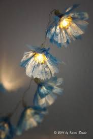 Dawanda Sagt Danke Blumen Aus Papier Papiergarn Lichterkette