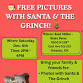 Free Pictures with Santa & The Grinch event image