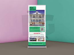 Free Real Estate Business Roll Up Banner Template Banner Banner Template Download Downloadpsd Do Banner Template Real Estate Business Best Business Ideas
