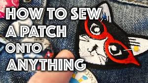 Morale patches need to be ironed on a flat surface an ironing board will work the best, although any flat hard surface will do. How To Sew A Patch Onto Anything Sew Anastasia Youtube
